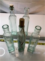 Lot of 5 Decorative Bottles