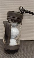 Mini golf bag w/golf balls & tees