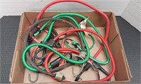 Assorted bungee cords qty 8. Different sizes