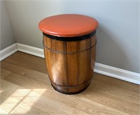 VINTAGE BARREL STOOL