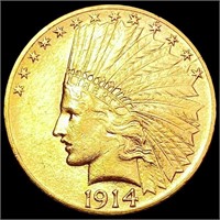1914 $10 Gold Eagle CHOICE AU