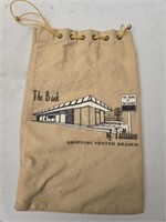 Vintage bank of Tallassee bag