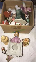 Group of figurines including a Hummel , vintage