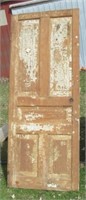 30" x 74" Primitive farm door.