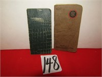 2- 1900'S INTERNATIONAL HARVESTER POCKET BOOKS [R]