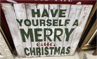 Merry Christmas Wood Sign