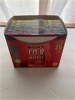 Blank CD-R Music CDs with cases