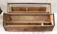 (2) Vintage Wooden Toolboxes