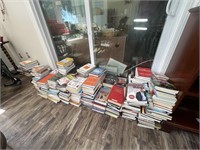 Lots of books and I mean lots!