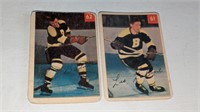 2 1954 55 Parkhurst Hockey Cards #61 62