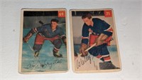 2 1954 55 Parkhurst Hockey Cards #69 71
