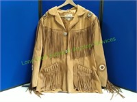 Scully Hand Laced Bead Trim Fringe Western Coat