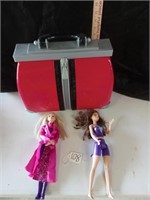 Dolls with carrying case