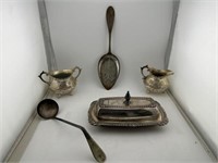 Vintage silver plated kitchen serving set