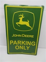 John Deere parking only sign