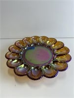 Marigold Glass Egg Plate