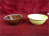 (2)Small stoneware bowls.