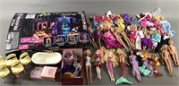 Lrg Lot Barbie Dolls & Accs w/ Monster High