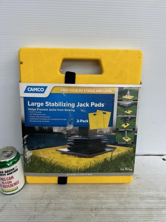 Camco large stabilizing jack packs 2 in each pack