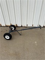 Two wheeled metal trailer dolly