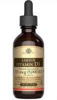 New Solgar Liquid Vitamin D3 125 mcg (5,000 IU) -