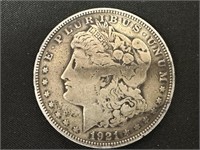 1921 Morgan Silver Dollar - 90% Silver