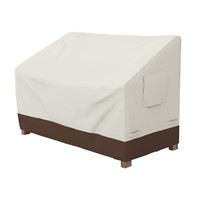 Basics 2-Seater Outdoor Patio Bench Cover, Beige/