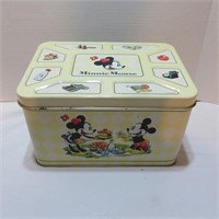 Minnie Mouse toy chest/container w/lid - tin