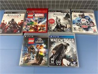 6X PS3 VIDEO GAMES VARIOUS