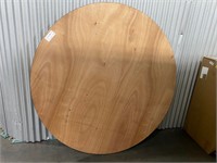 6Ft. Foldable Round Wooden Table