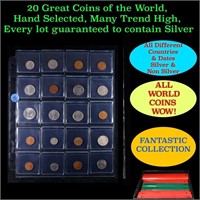 20 Great Coins of the World, hand selected, many t