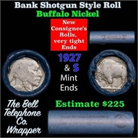 Buffalo Nickel Shotgun Roll in Old Bank Style 'Bel