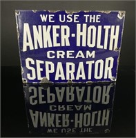 Anker-Holth Cream Seperator Porcelain Sign