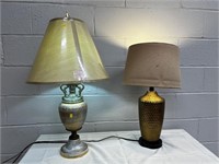(2) Various Table Lamps