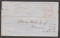 Vermont Central Rail Road Stampless Cover Stock Sh