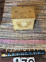 Shoe shine kit & Braided rug