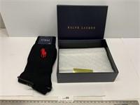 Big Pony Ralph Lauren Polo Black Dress Socks New