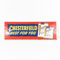Chesterfield Cigarette Advertising Tin Sign