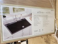 allen + roth Deforest 33x22 Nero Sink 5-Hole