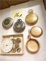 (3) Misc. Pocket Watches - Timex and Watch Parts,
