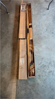 Vintage JC Higgins Long Bow, Box & Arrows