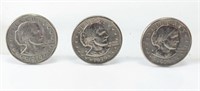 1979 Susan B. Anthony One Dollar Coin Trio