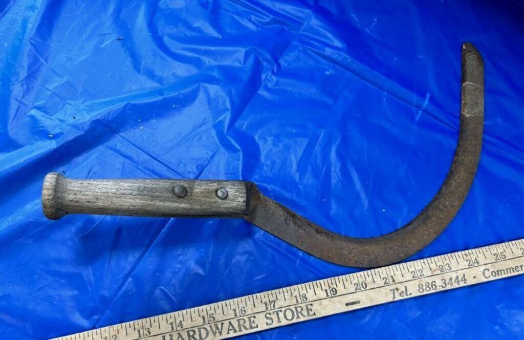 Vintage Wooden Handle Sickle