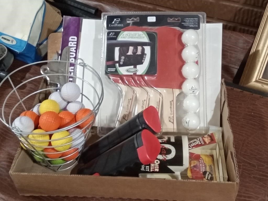 table tennis set,foam golf balls & more