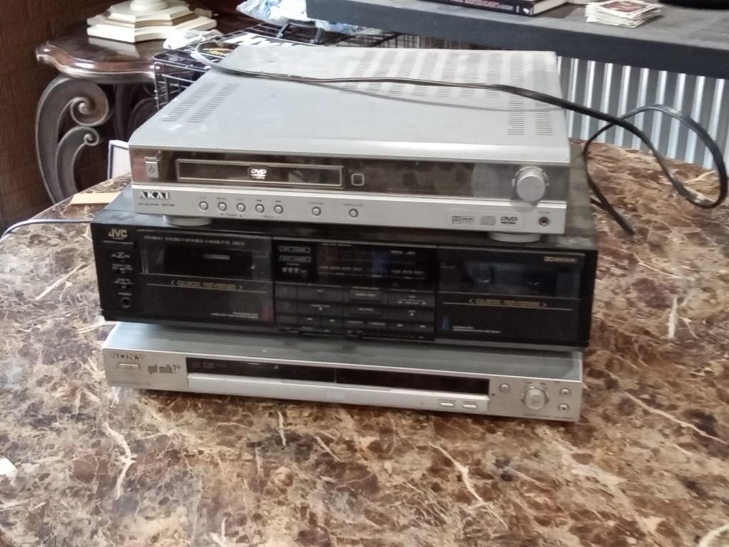 DVD players,JVC cassette player & misc