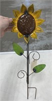 24" Metal Sunflower Yard Art