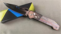 New Automatic Folding Knife No One Fights Alone