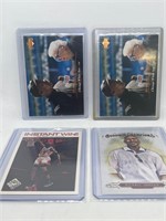 Lot of 4 Michael Jordan Baseball  Basketball Cards