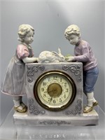 Antique porcelain Figural clock