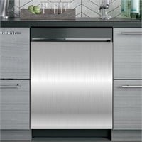 Stainless Steel Magnetic Dishwasher Cover,23" x 26